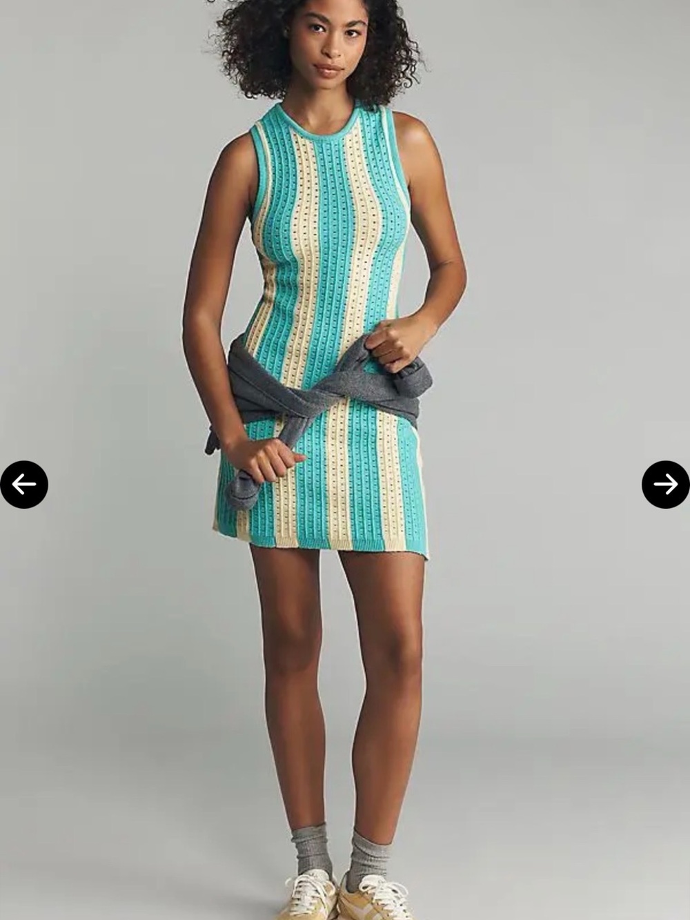 NWT Anthropologie Daily Practice Striped Knit Midi Dress. Size M